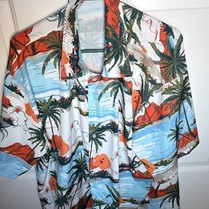 Hawaiian Tropical Button-Up Shirt – 3XL –